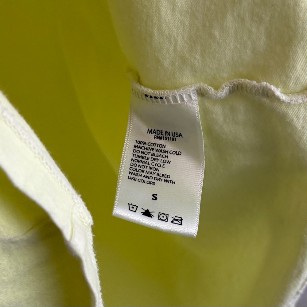 Adidas Yeezy Men's Calabasas Long Sleeve Tee Frozen Yellow Small - Picture 7 of 10